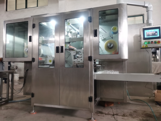 स्टेनलेस स्टील 304 में पूरी तरह से स्वचालित इलेक्ट्रिक डिटर्जेंट पॉड बनाने की मशीन