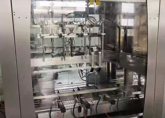 4 भरने के सिर 160 मिमी खाद्य तेल भरने की मशीन 20L वॉल्यूमेट्रिक पिस्टन फिलर
